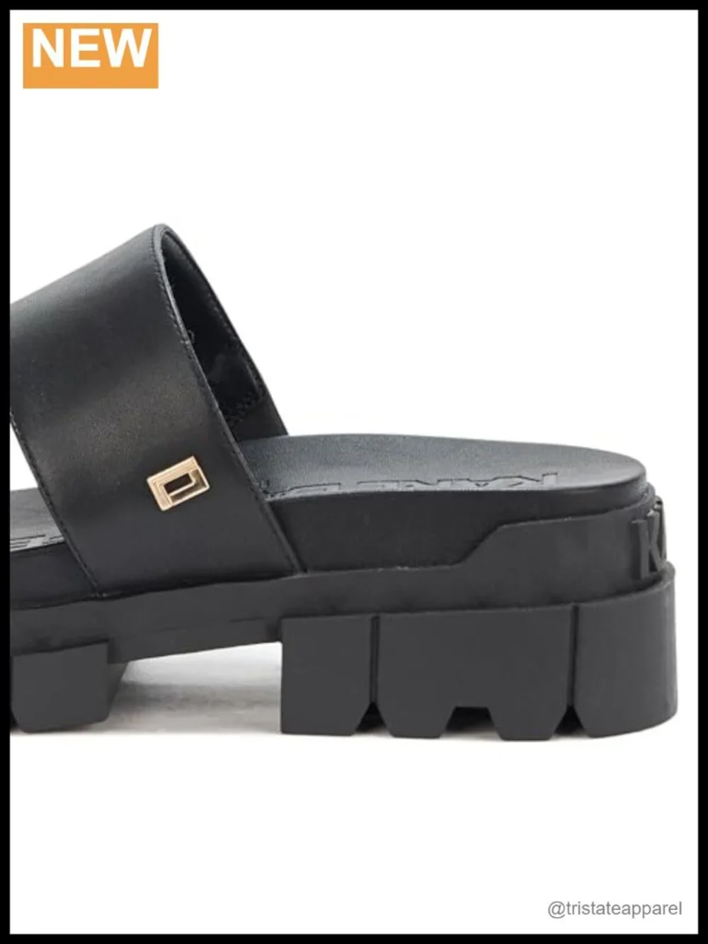 Platform Sandals With Cushioned Insole and Slip On Lug Sole